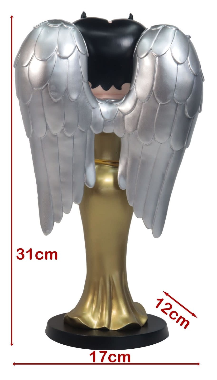 Figurine: Betty Angel Silver Wings and Gold Dress