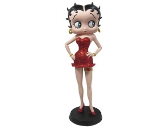 Figurine: Betty Boop Garter (Red Glitter)