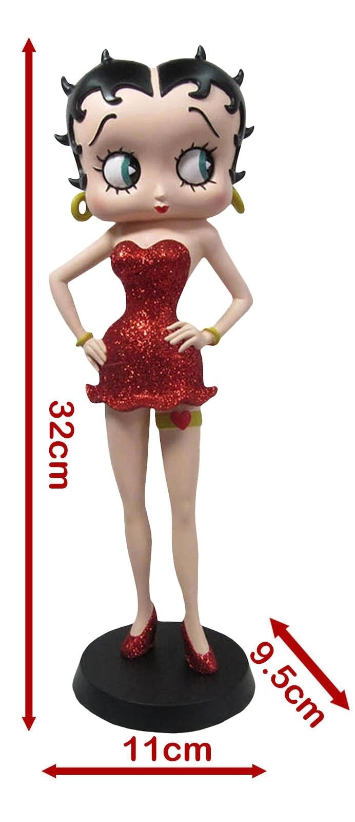 Figurine: Betty Boop Garter (Red Glitter)