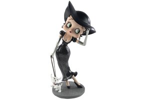 Figurine: Betty Boop - Walking Pudgy Black Glitter