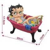 Figurine: Betty Boop - Bath Tub Fuchsia Pink Glitter