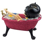 Figurine: Betty Boop - Bath Tub Fuchsia Pink Glitter