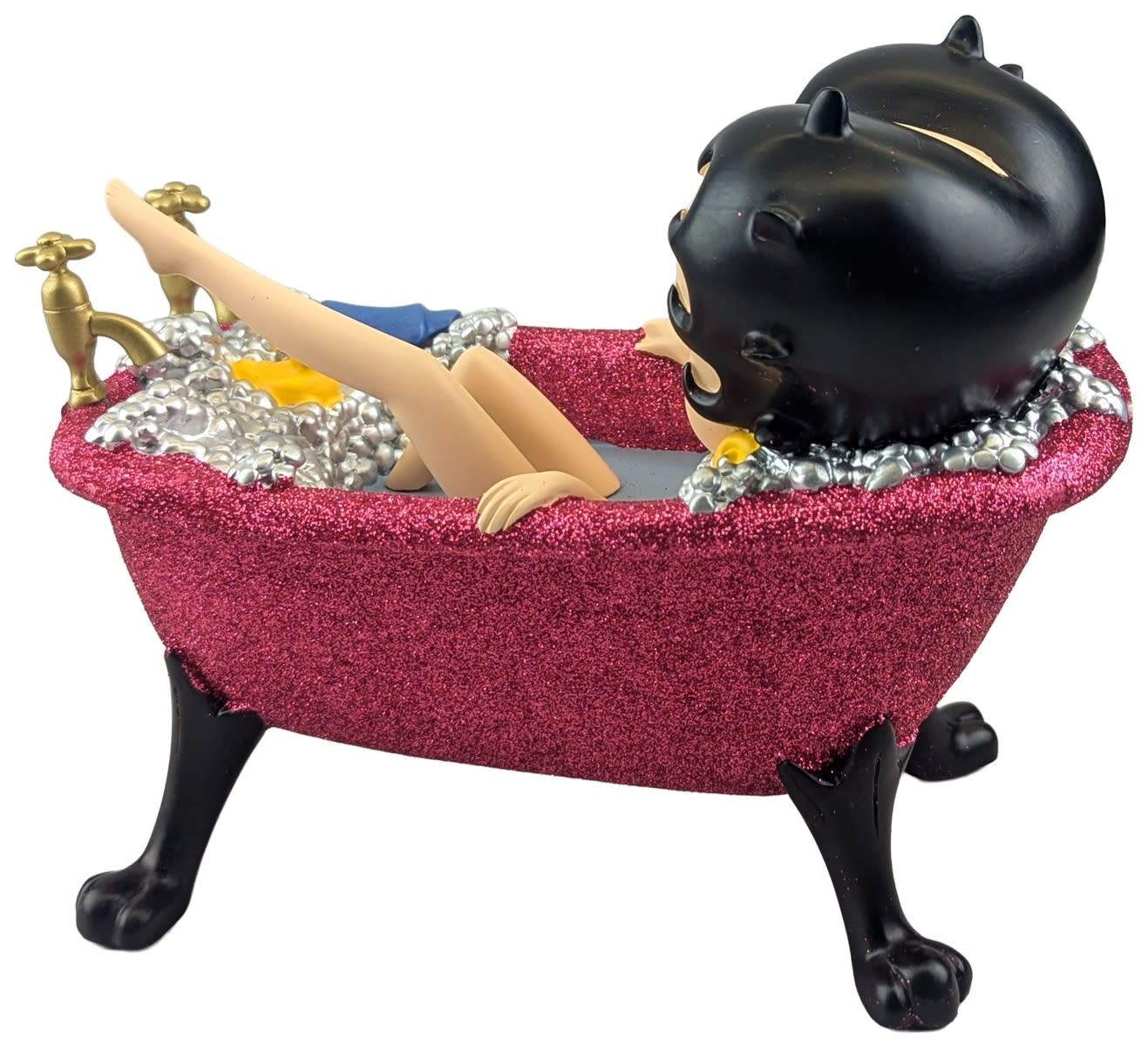 Figurine: Betty Boop Bath Tub - Fuchsia Pink Glitter