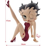 Figurine: Betty Boop Leg Up (Red Glitter)