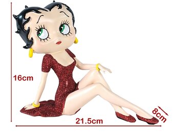 Figurine: Betty Boop Demure (Red Glitter Dress)