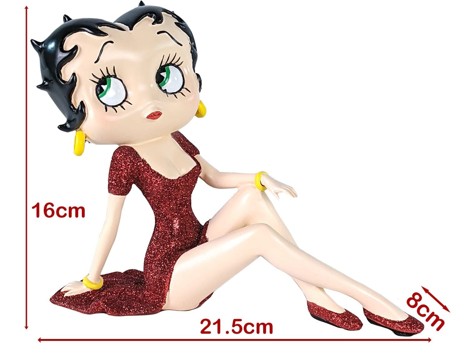 Figurine: Betty Boop - Demure (Red Glitter Dress)