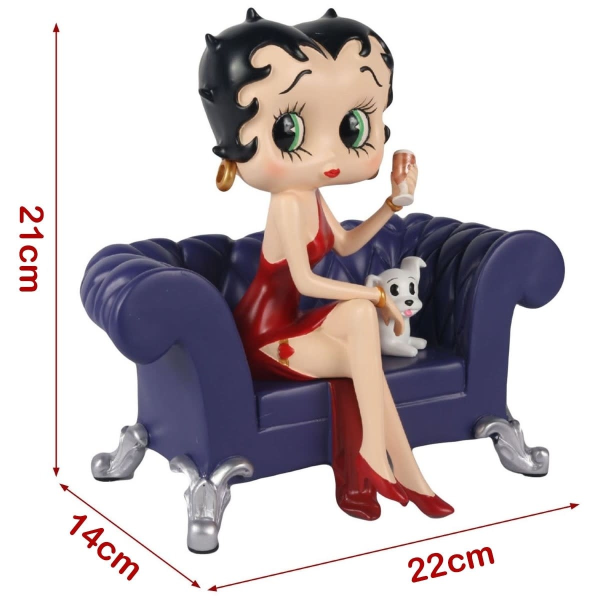 Figurine: Betty Boop - On Settee