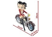 Figurine: Betty Boop On Motorbike Red Jacket