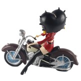 Figurine: Betty Boop On Motorbike Red Jacket