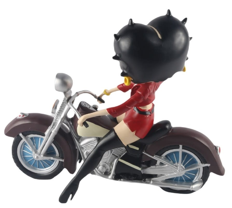 Figurine: Betty Boop - On Motorbike Red Jacket