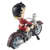 Figurine: Betty Boop On Motorbike Red Jacket