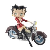 Figurine: Betty Boop On Motorbike Red Jacket
