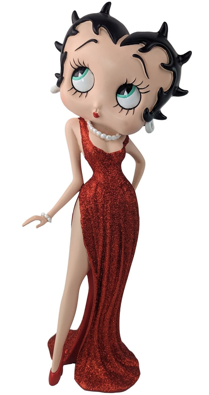 Figurine: Betty Boop Evening Dress Red Glitter