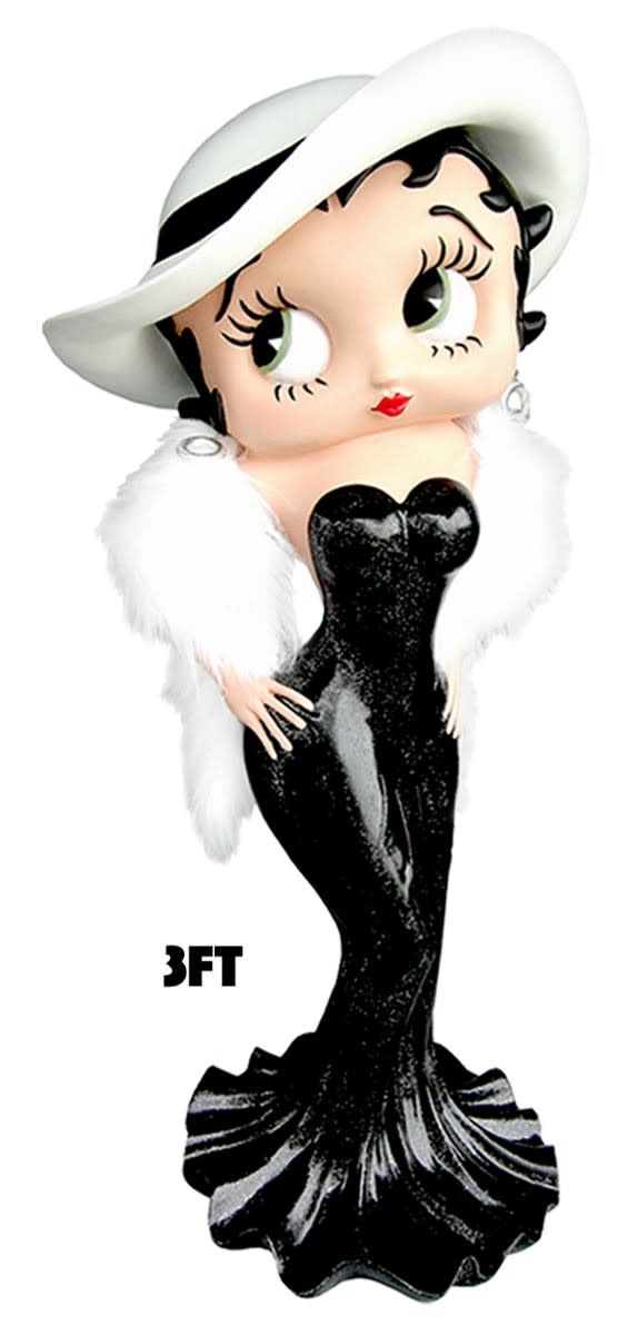 Figurine: Betty Boop - Madam 3ft (Black Glitter Dress)