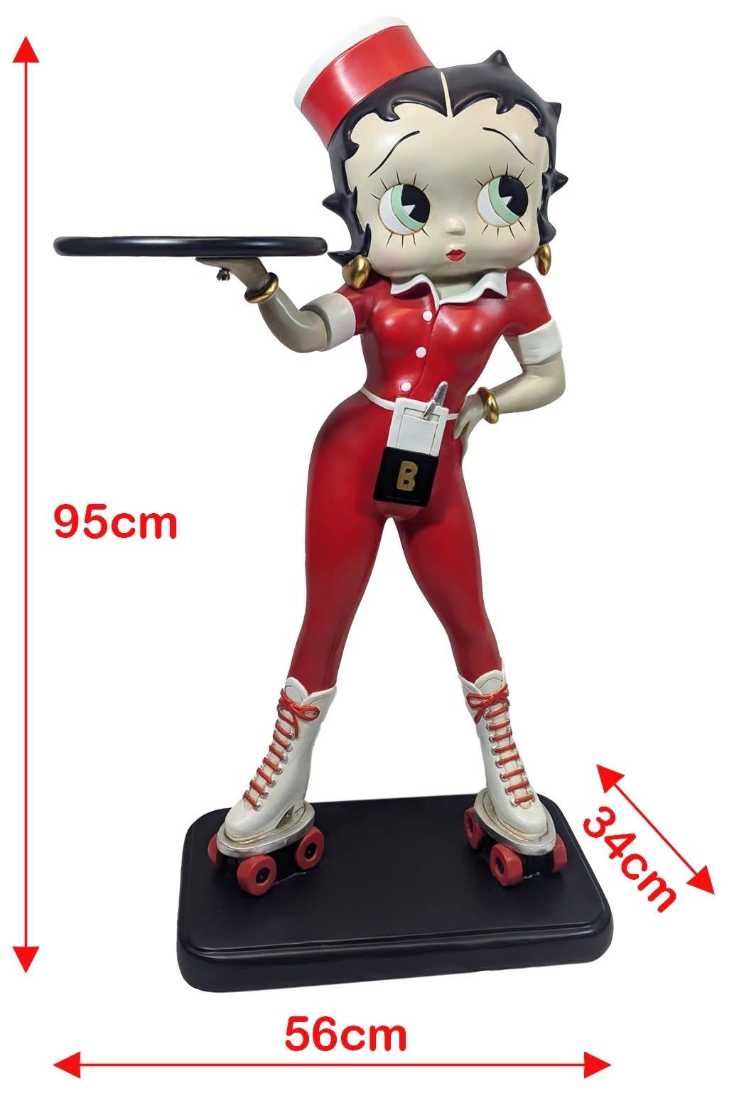 Figurine: Betty Boop - Rollerskate Waitress 3ft