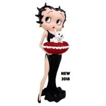 Figurine: Betty Boop - With Red Glitter Pillow Box (Black Dress)