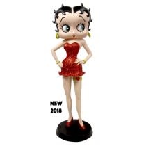 Figurine: Betty Boop - Garter (Red Glitter)