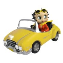Figurine: Betty Boop - In Yellow Sports Car