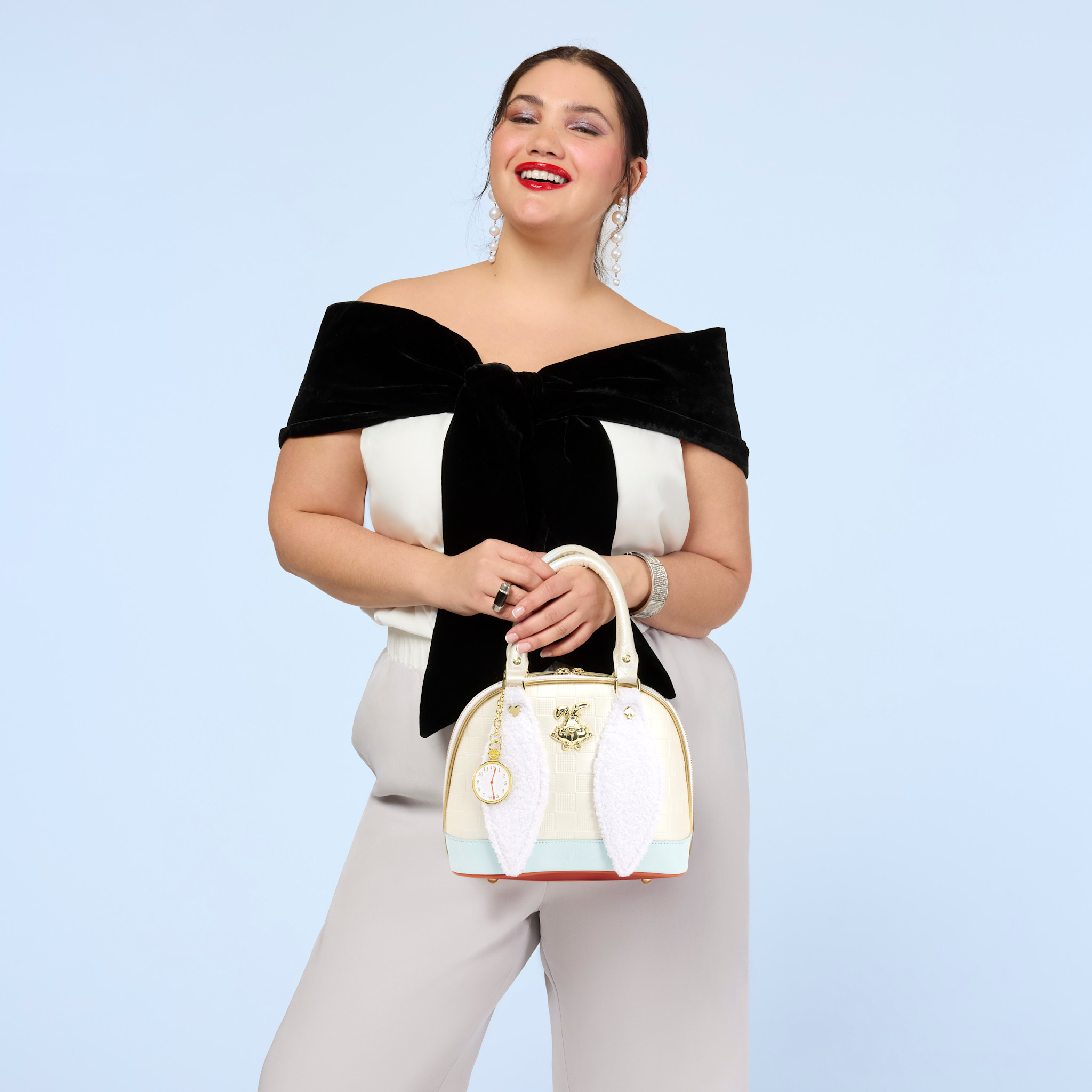 Schoudertas:Alice in Wonderland - White Rabbit