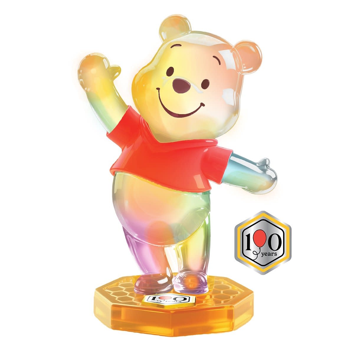 Figurine: Winnie the Pooh -Transparent Rainbow