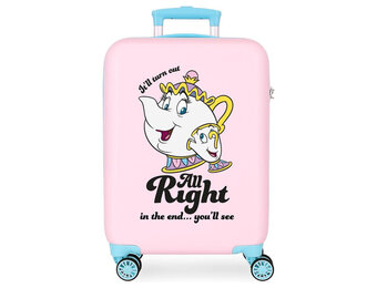 Trolley : Disney Beauty and the Beast - Chip - All Right ABS  -  suitcase 55cm