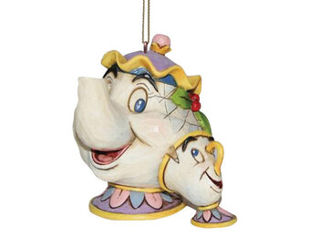 Hanging Ornament 3D: Mrs Potts & Chip