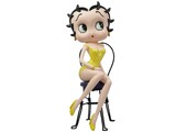 Figurine: Betty Boop - on Chair Yellow Glitter 32.0 cm