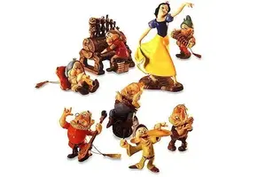 Ornamenten: WDCC Snow White And The Seven Dwarfs Ornament Set