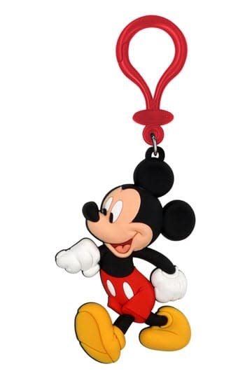 Sleutelhanger: Mickey walking - PVC Bag Clip