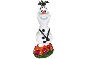 Figurine: Frozen -  Olaf  - With Flowers- Garden