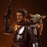 Figurine: The Mandalorian & Grogu - Art Scale Statue 1/10 The Mandalorian and Grogu 25 cm