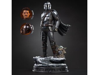 Figurine: The Mandalorian & Grogu - Legacy Replica Statue 1/4,  57 cm