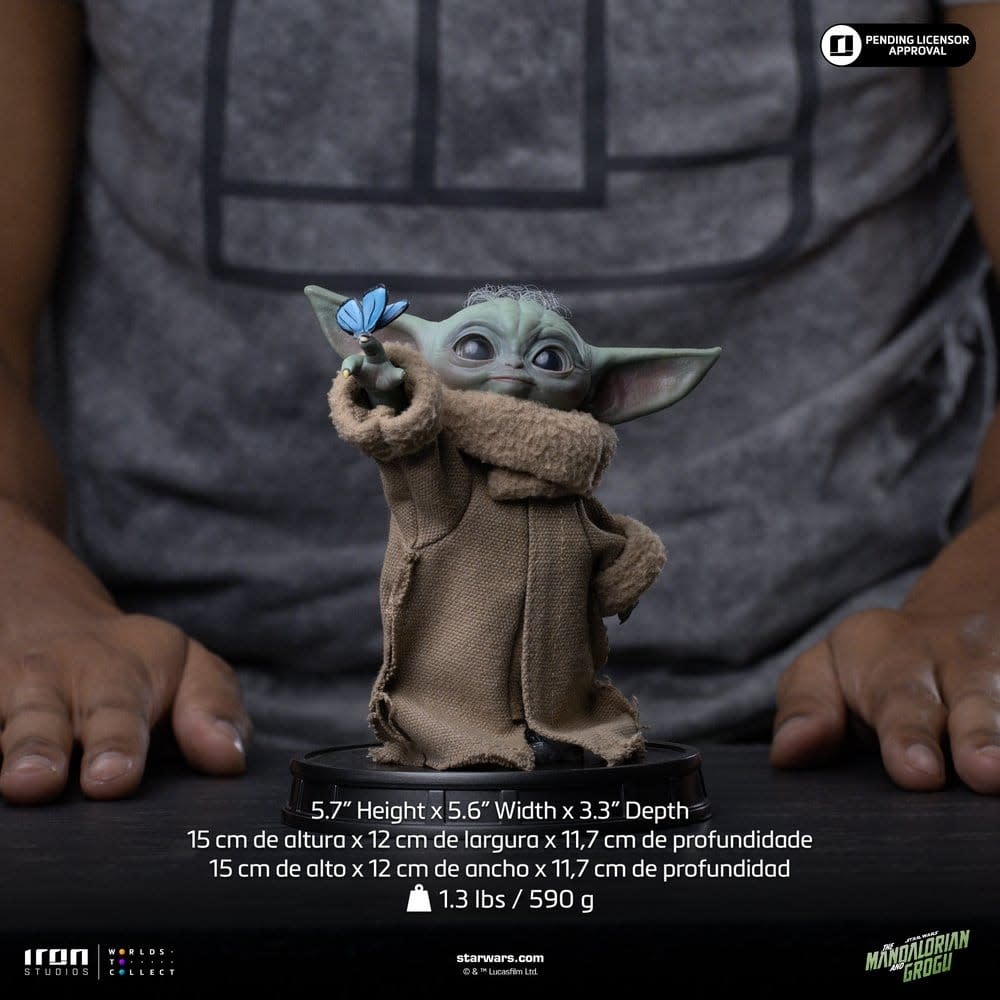 Figurine: The Mandalorian & Grogu Grogu - Collection Statue Grogu - Butterfly Wonder