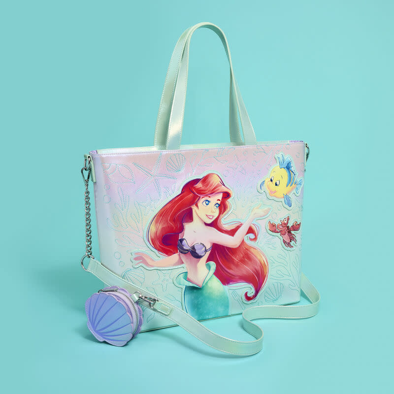 Schoudertas: The Little Mermaid - Ariel, Flounder - Sebastian Bag with - Coin Bag