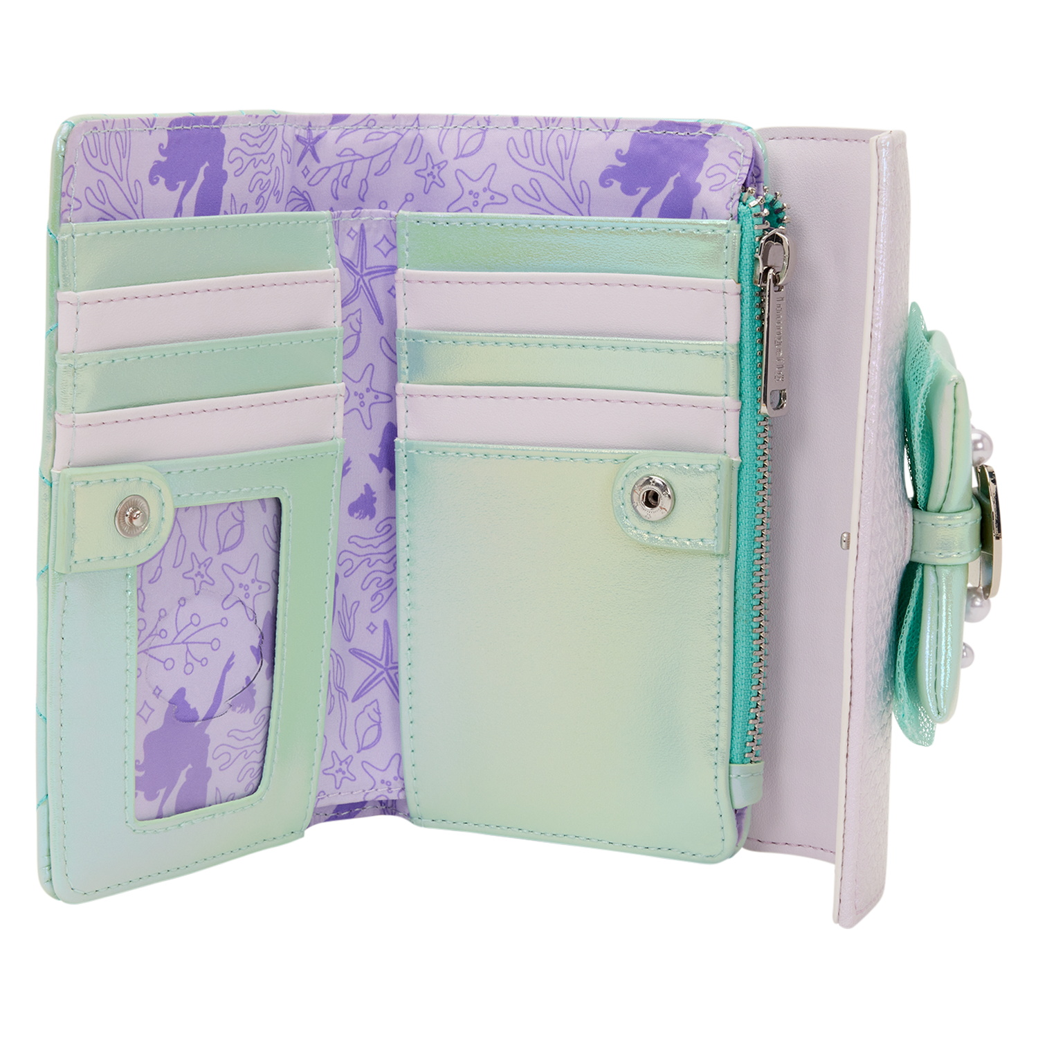 Portemonnee: The Little Mermaid -Iridescent - Pearl Flap Wallet