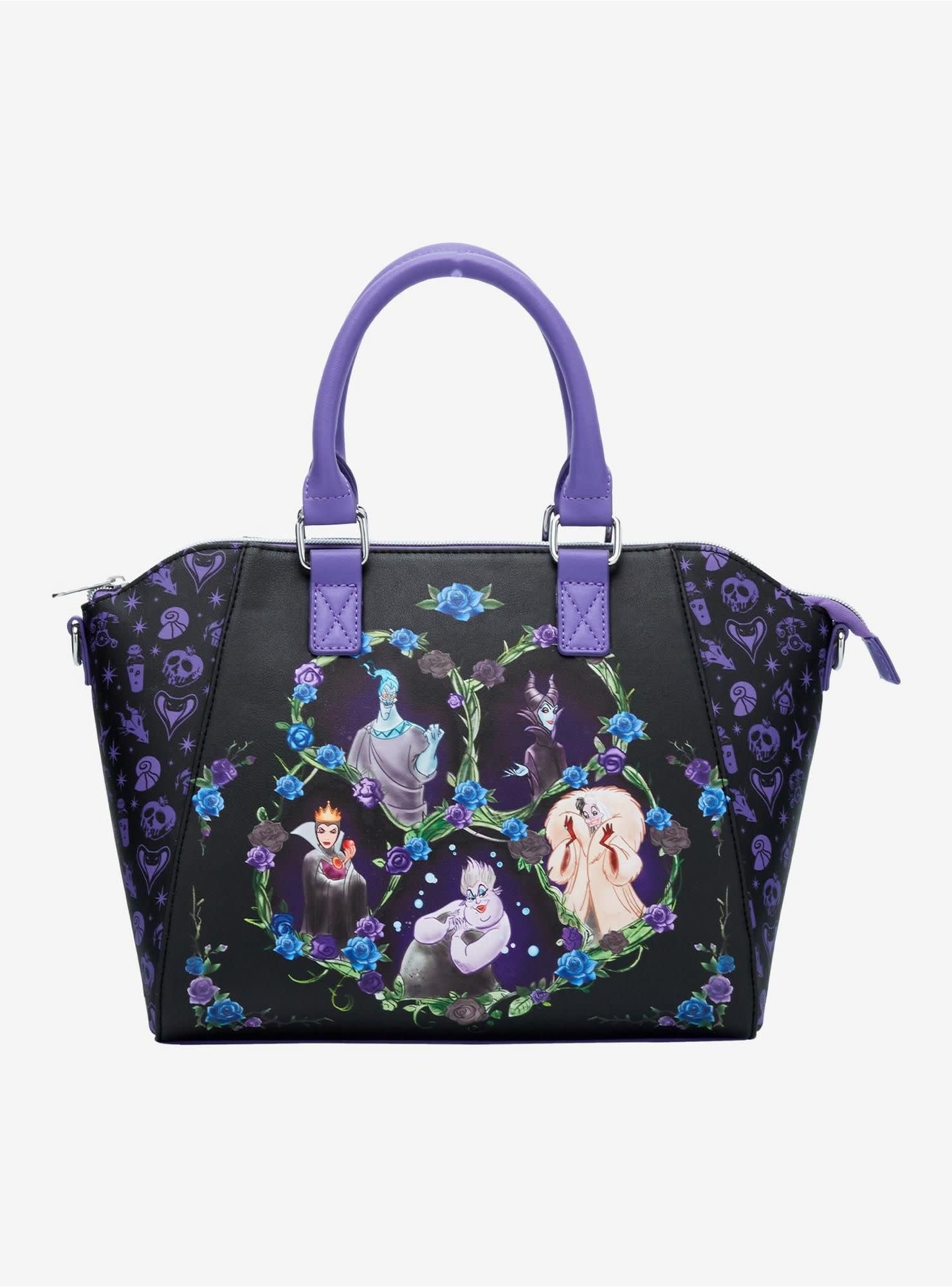 Schoudertas: Loungefly  -Disney Villains Floral -Icons