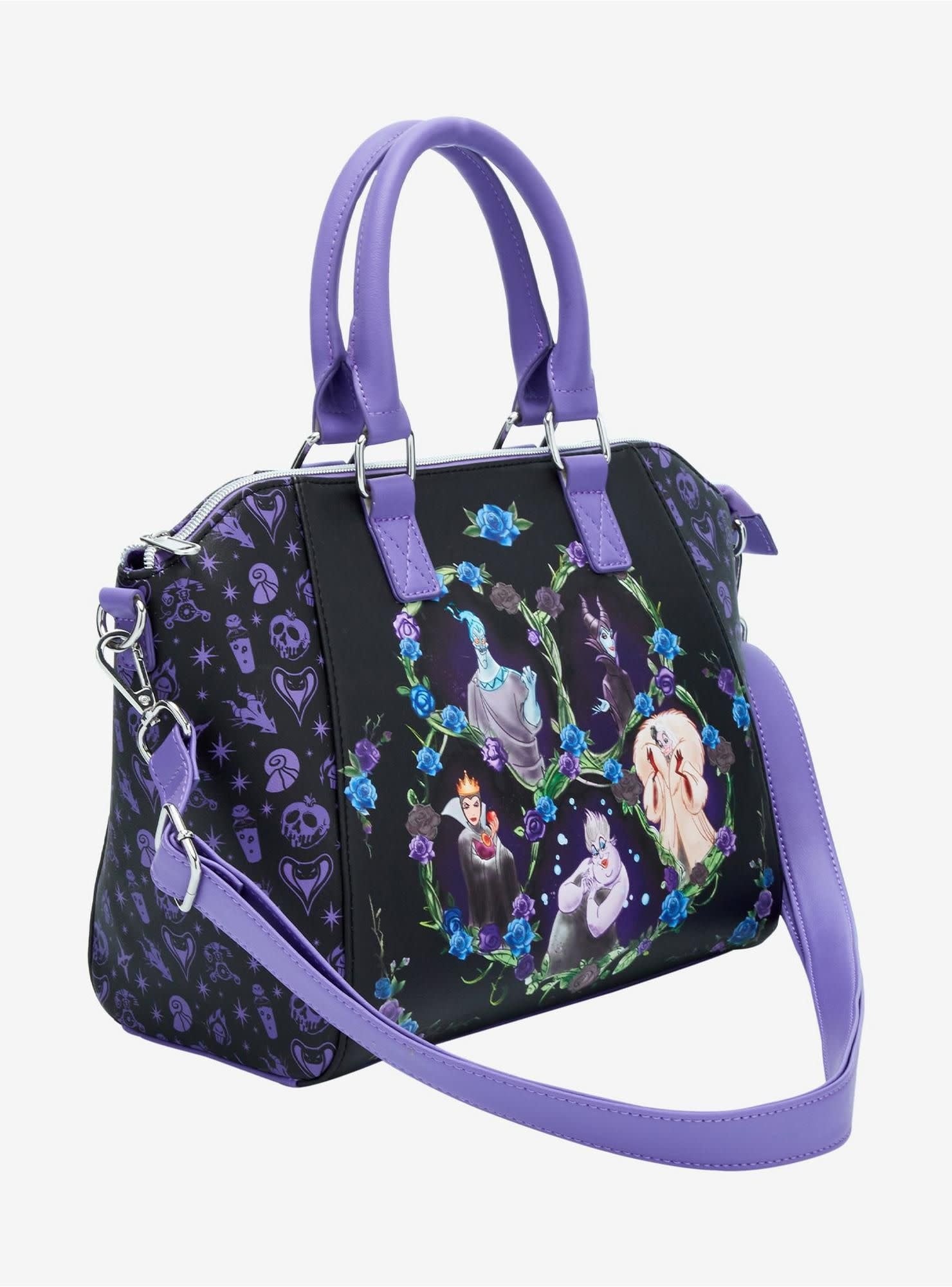 Schoudertas: Loungefly  -Disney Villains Floral -Icons