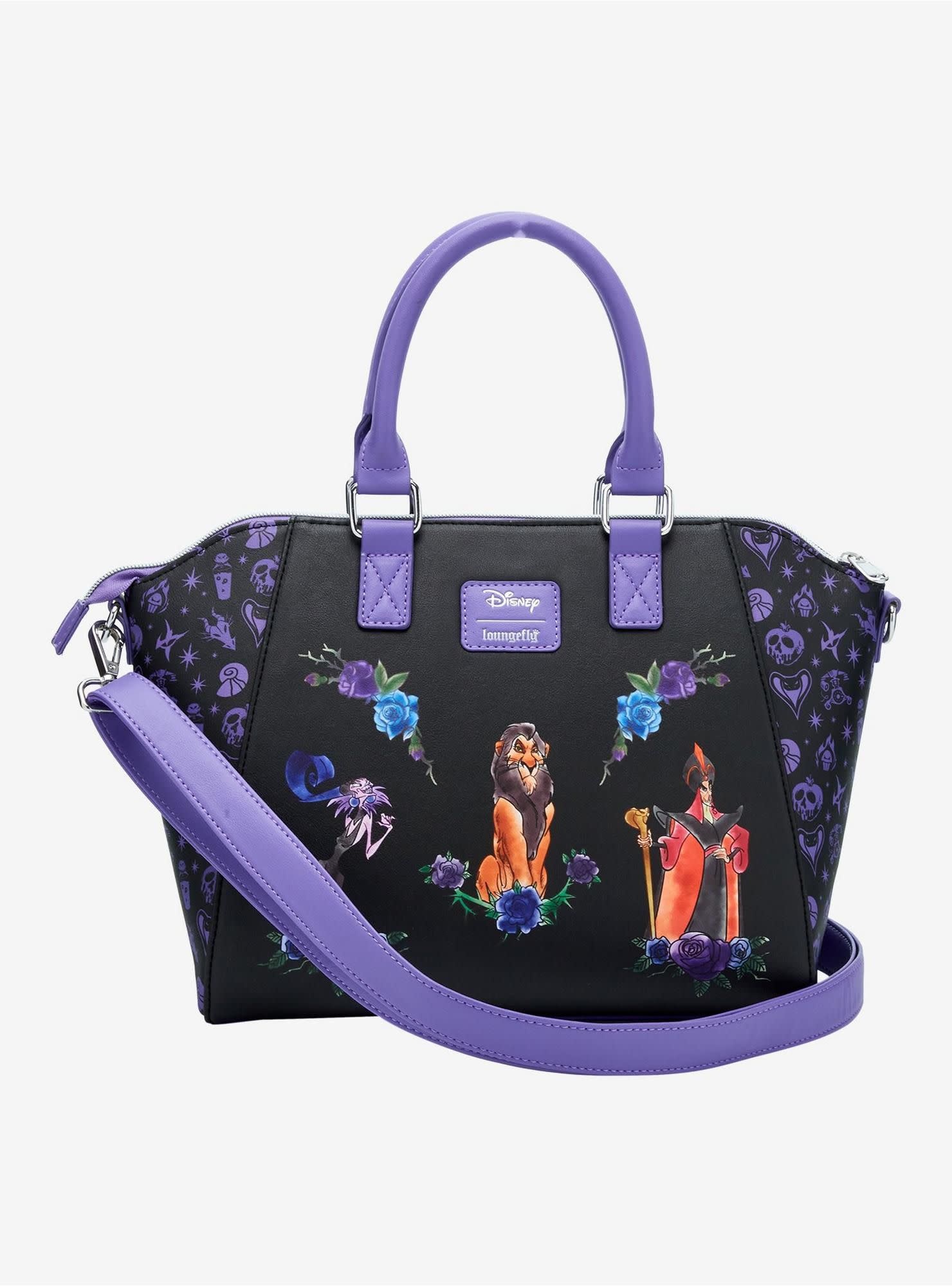 Schoudertas: Loungefly  -Disney Villains Floral -Icons