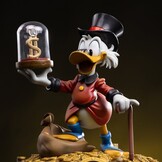 Figurine: Duck Tales Art Scale 1-10 Uncle Scrooge Mc Duck 17 cm
