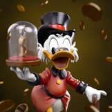 Figurine: Duck Tales Art Scale 1-10 Uncle Scrooge Mc Duck 17 cm