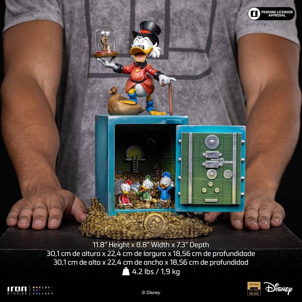 Figurine: Scrooge Mc Duck and Nephews - Duck Tales 30 cm