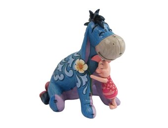 Figurine: Winnie the Pooh- Eeyore and Piglet Hug