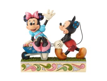 Figurine: Mickey & Minnie Mouse - Wheelbarrow