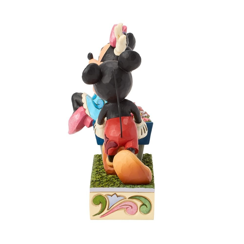 Figurine: Mickey & Minnie Mouse - Wheelbarrow