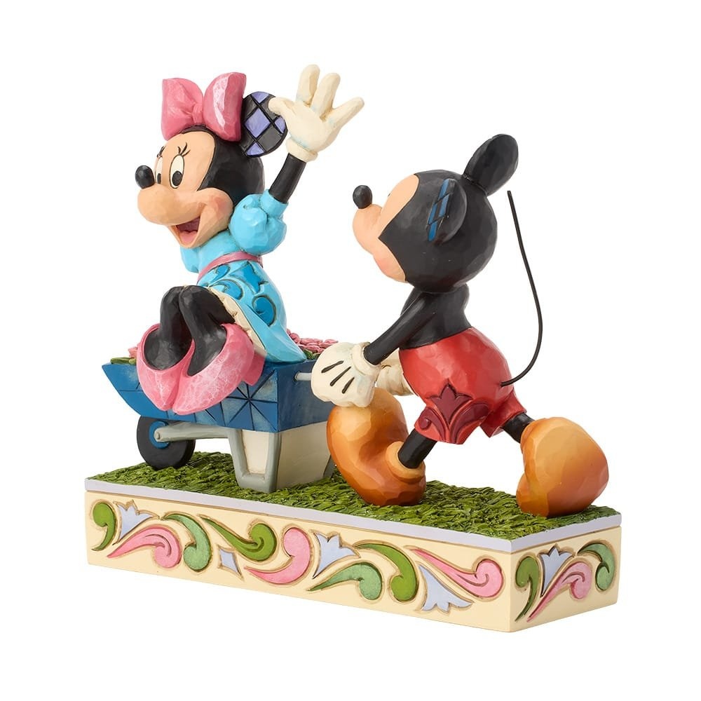 Figurine: Mickey & Minnie Mouse - Wheelbarrow
