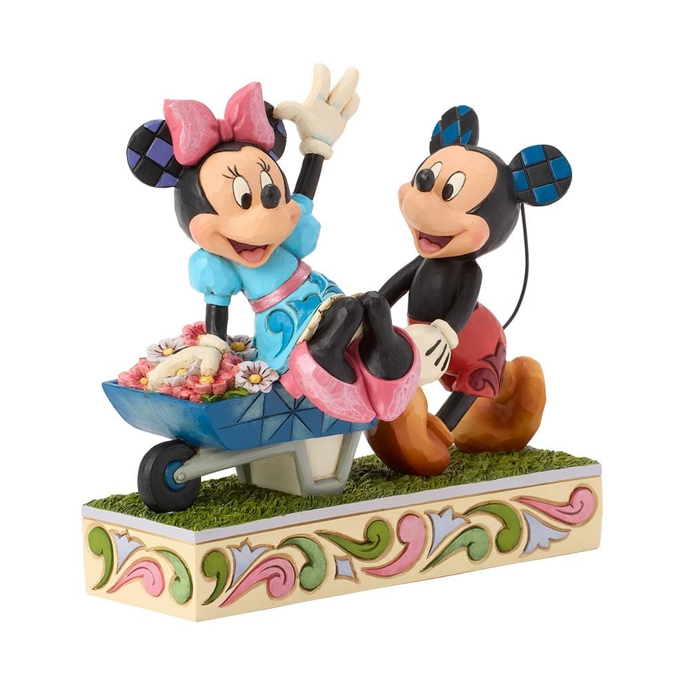 Figurine: Mickey & Minnie Mouse - Wheelbarrow