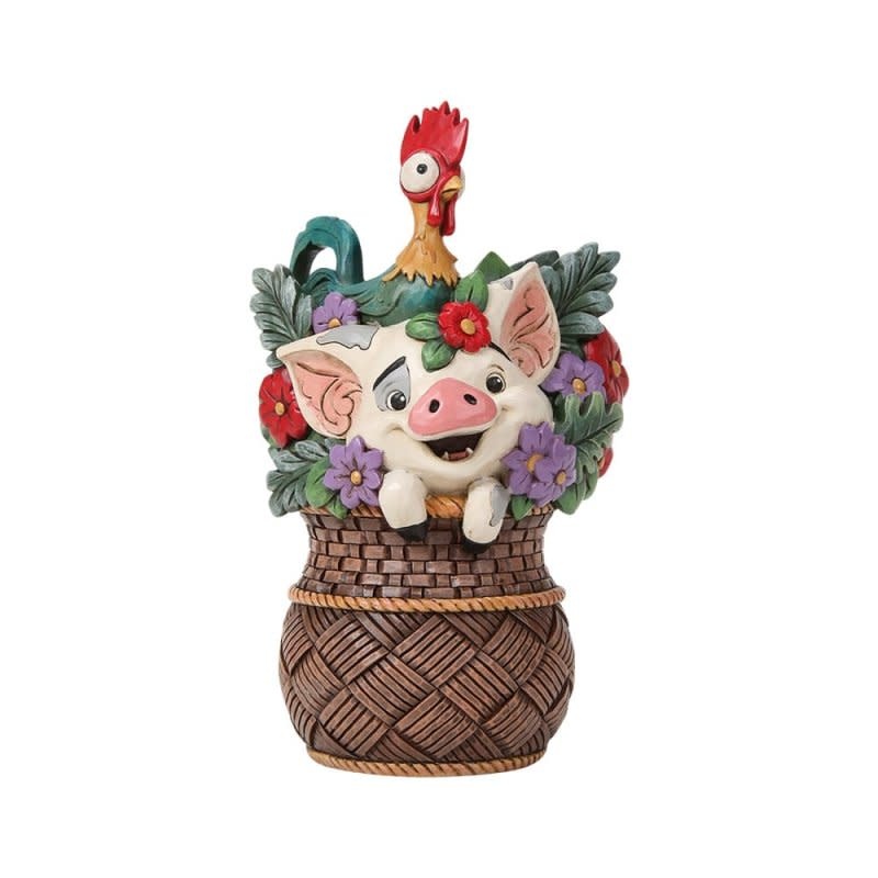 Figurine: Moana - Pua & Hei Hei Basket