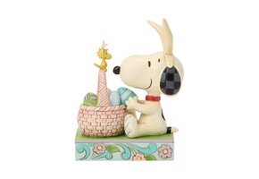 Figurine: Snoopy - Basket Eggs
