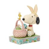 Figurine: Peanuts- Snoopy Basket Eggs