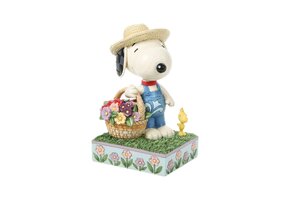Figurine: Peanuts - Snoopy Flower Basket